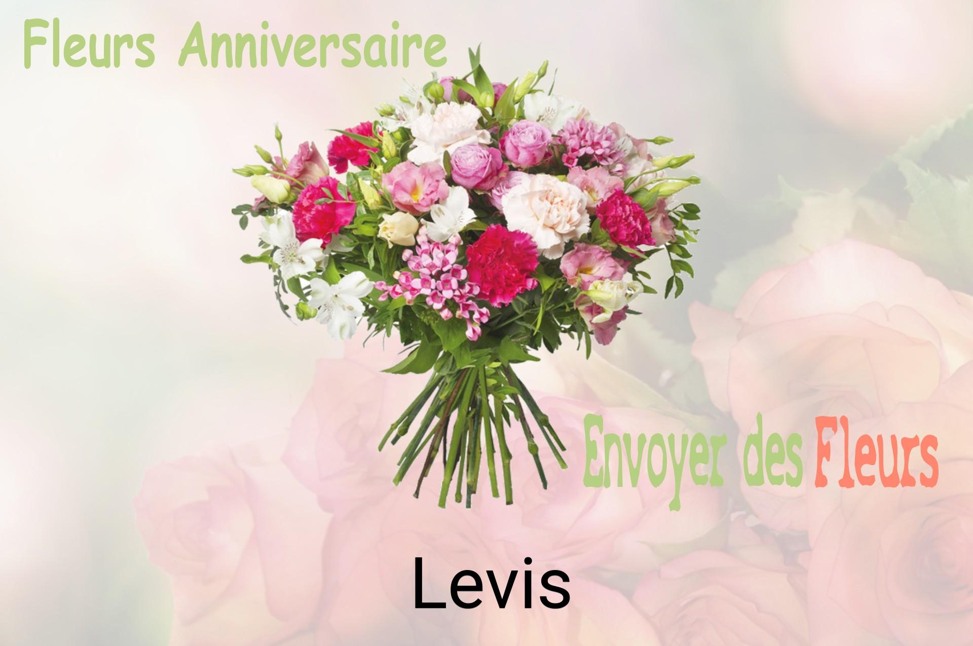Bouquet de fleurs d’anniversaire livré à Levis